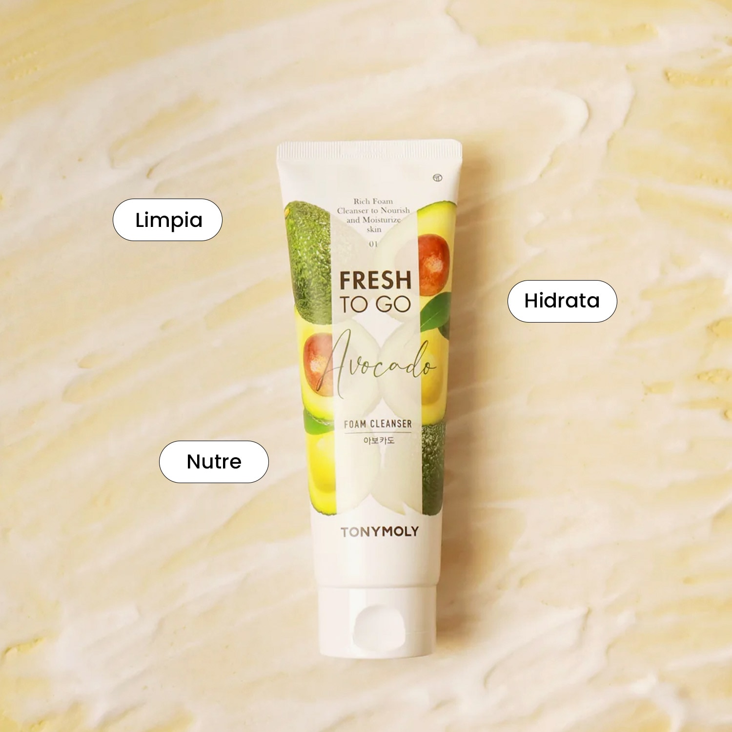 FRESH TO GO AVOCADO FOAM CLEANSER (ESPUMA LIMPIADORA FACIAL)